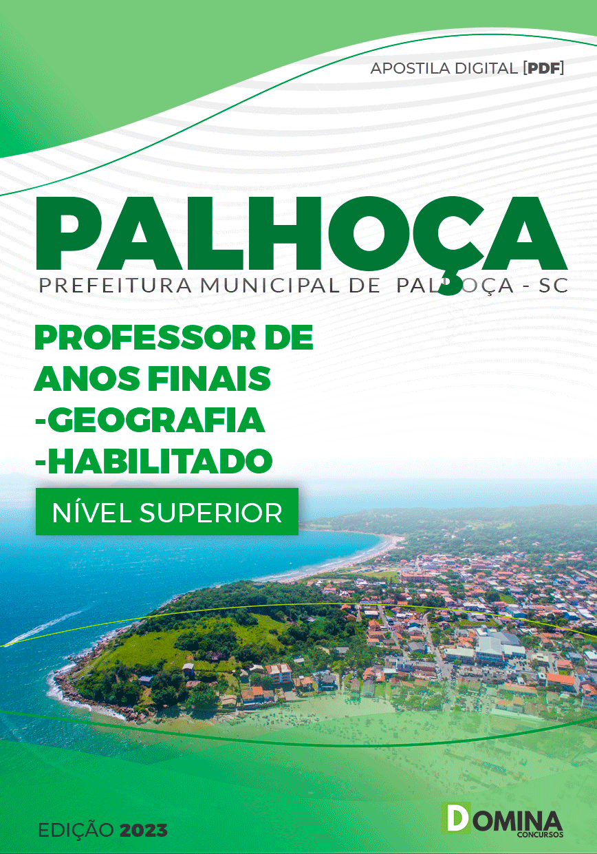 Pref Palhoça SC 2023 Prof Anos Finais Geografia Habilitado