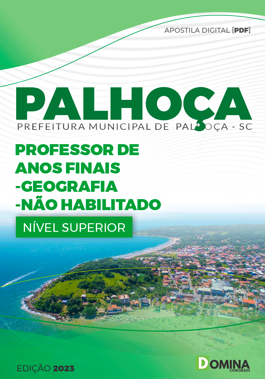 Pref Palhoça SC 2023 Prof Anos Finais Geografia Não Habilitado