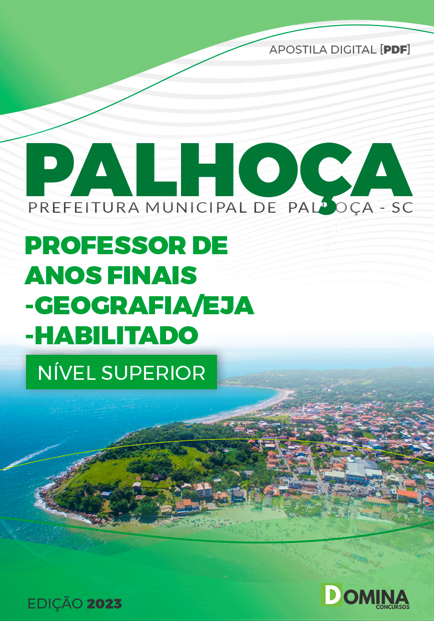 Pref Palhoça SC 2023 Prof Anos Finais Geografia EJA Habilitado