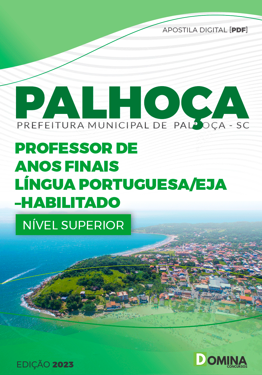 Pref Palhoça SC 2023 Prof Anos Finais Português EJA Habilitado