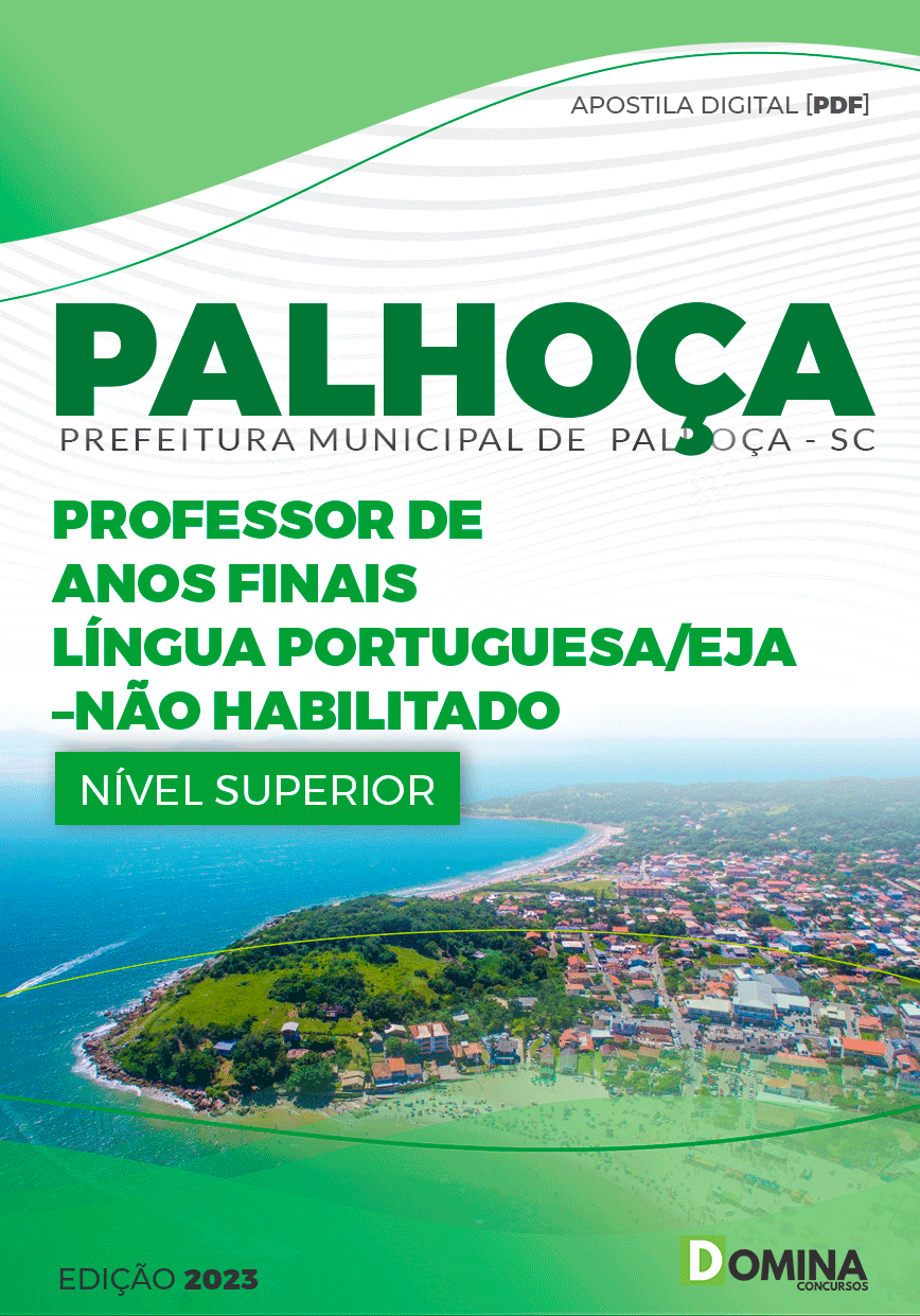 Pref Palhoça SC 2023 Prof Anos Finais Português EJA N Habilit
