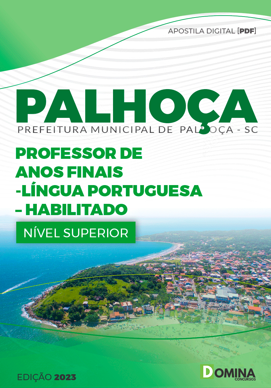 Pref Palhoça SC 2023 Prof Anos Finais Português Habilitado