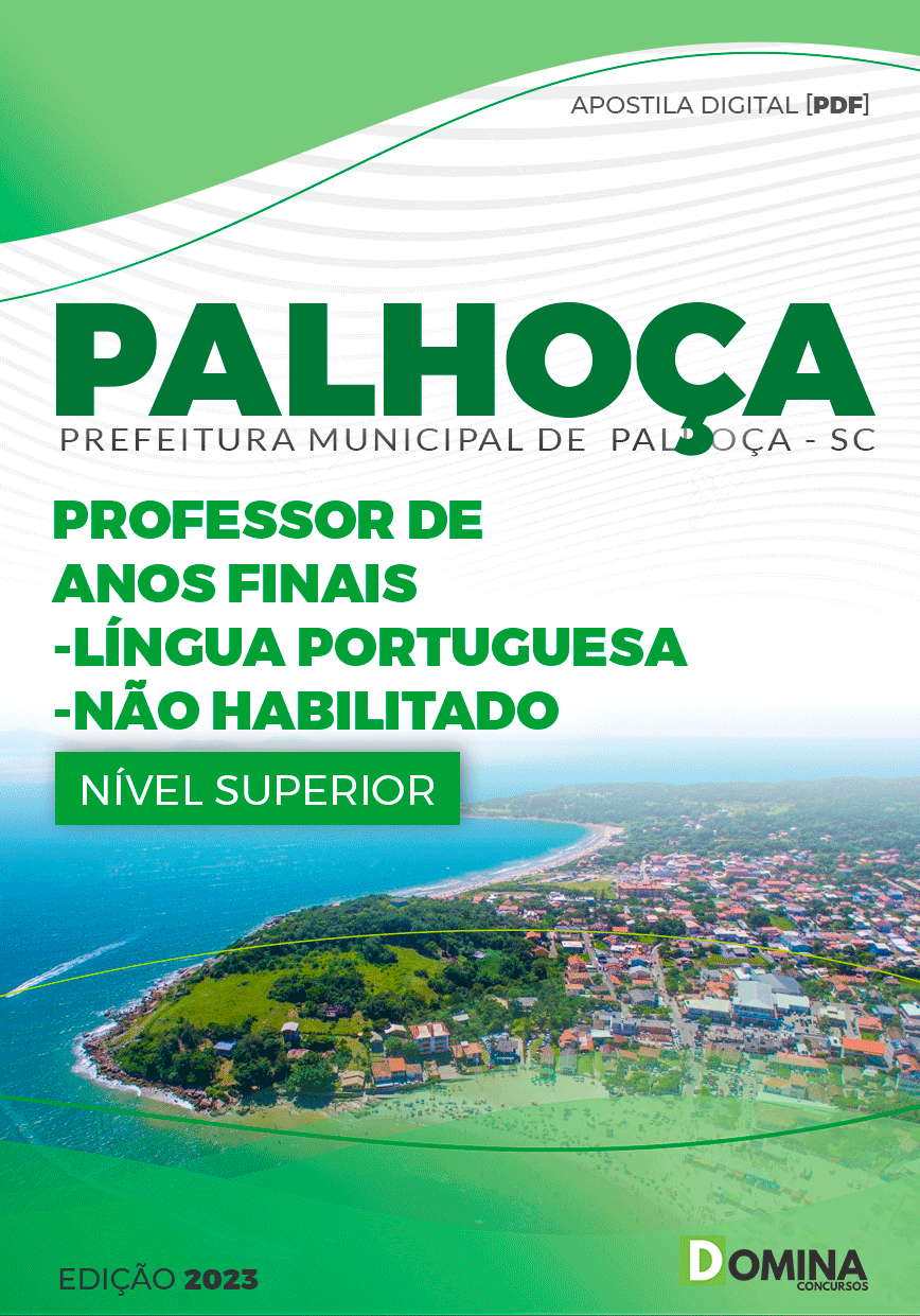 Pref Palhoça SC 2023 Prof Anos Finais Português Não Habilitado