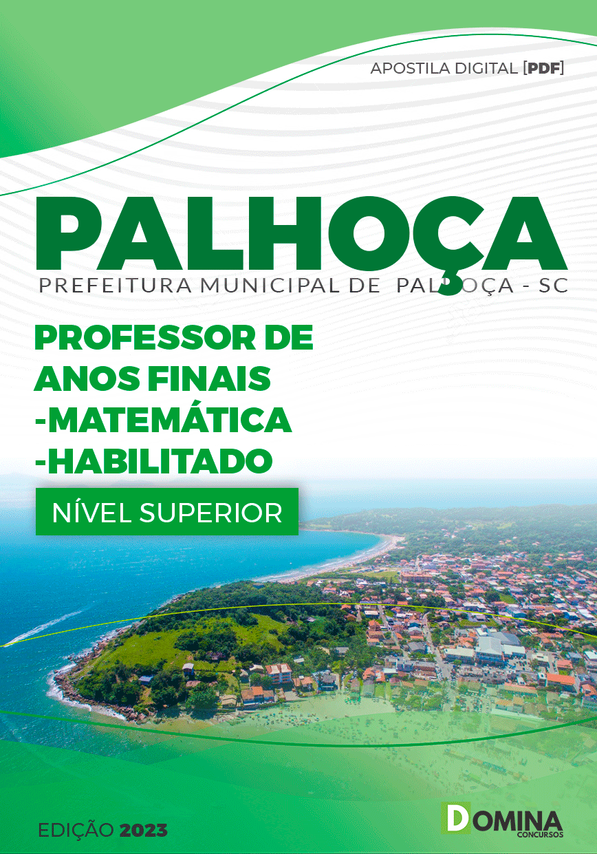 Pref Palhoça SC 2023 Prof Anos Finais Matemática Habilitado