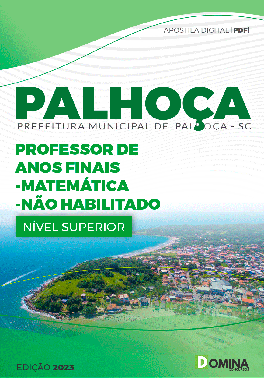 Pref Palhoça SC 2023 Prof Anos Finais Matemática Não Habilitado