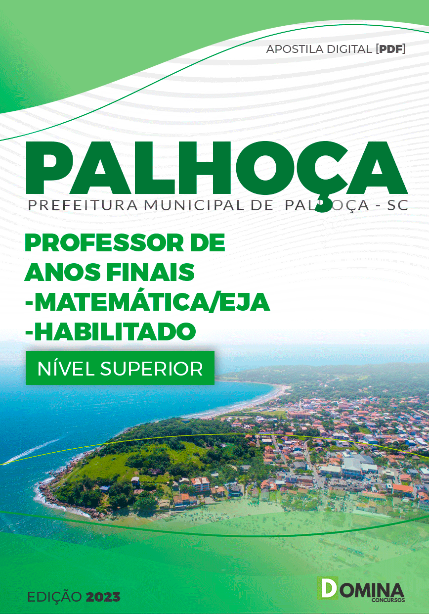 Pref Palhoça SC 2023 Prof Anos Finais Matemática EJA Habilitado