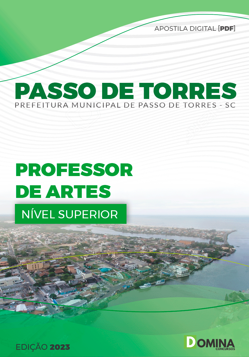 Apostila Pref Passo de Torres SC 2023 Professor Artes