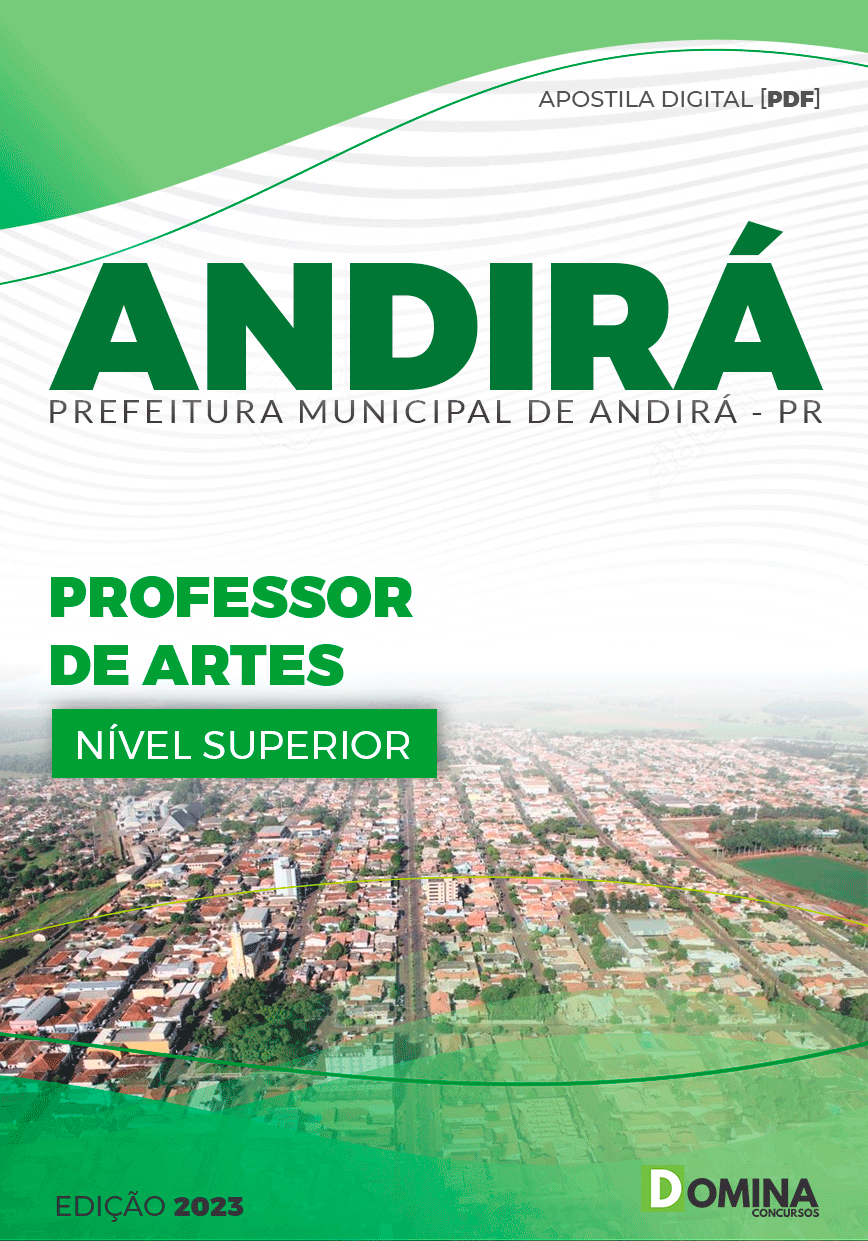 Apostila Pref Andirá PR 2023 Professor de Artes
