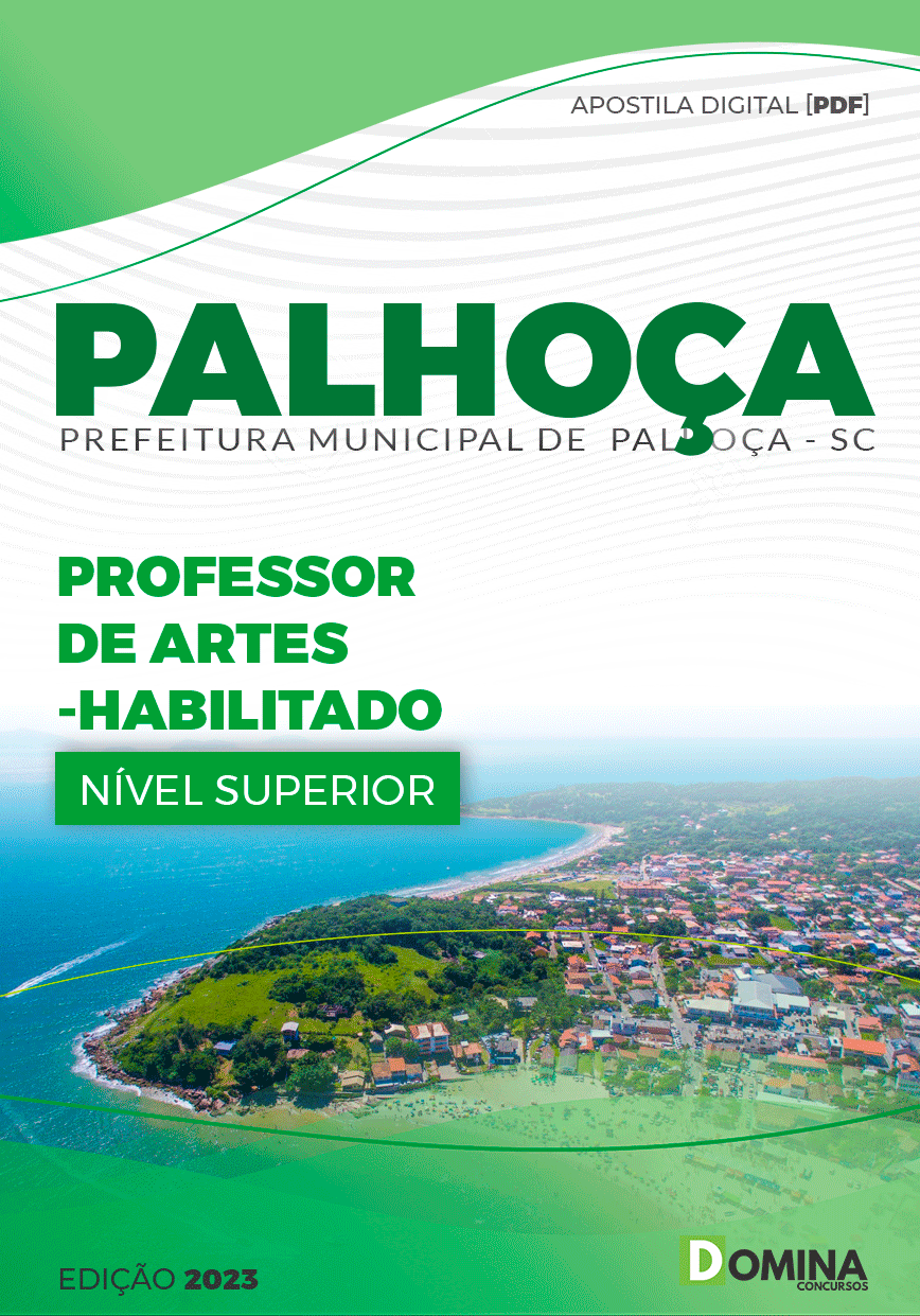 Pref Palhoça SC 2023 Prof Anos Finais Artes Habilitado