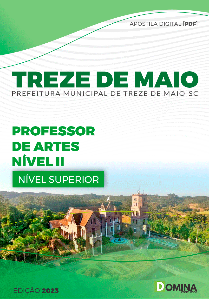 Apostila Pref Treze de Maio SC 2023 Professor Artes Nível II