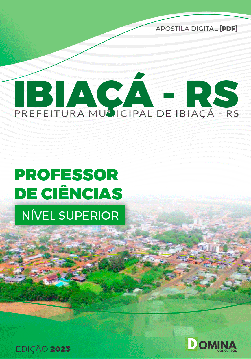 Apostila Concurso Pref Ibiaçá RS 2023 Professor Ciências