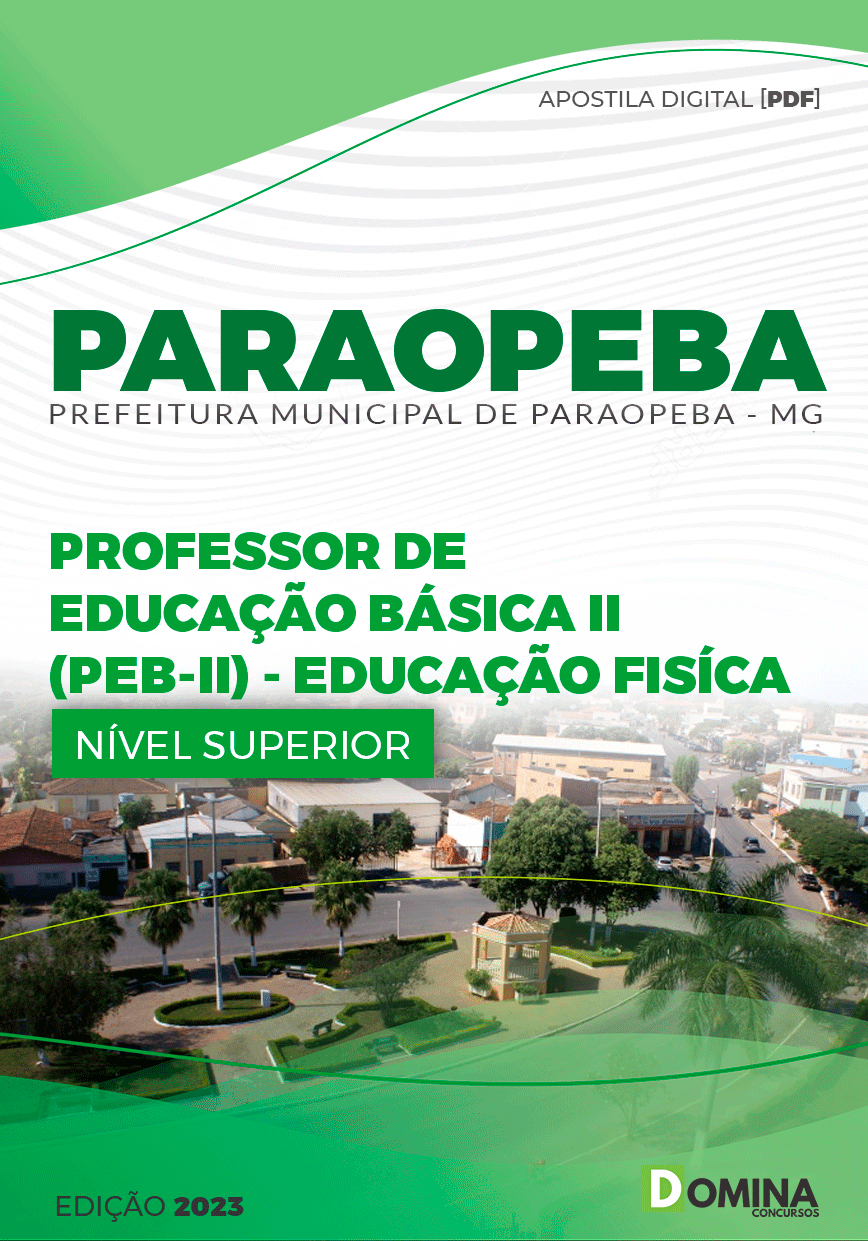 Pref Paraopeba MG 2023 Professor Educação Básica Ed Física