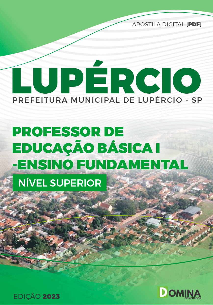 Apostila Pref Lupércio SP 2023 Professor EB I Ensino Fundamental