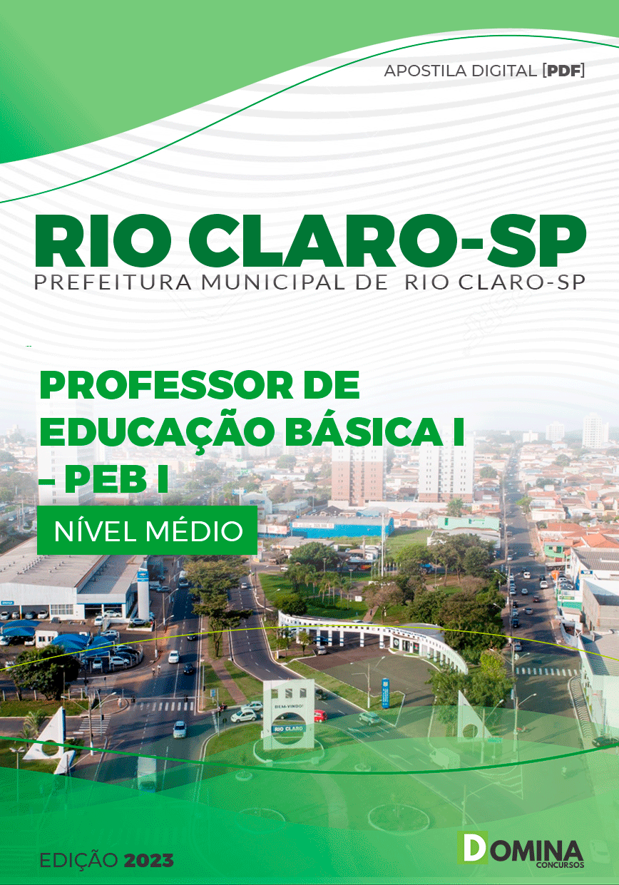Apostila Pref Rio Claro SP 2023 Professor Educação Básica