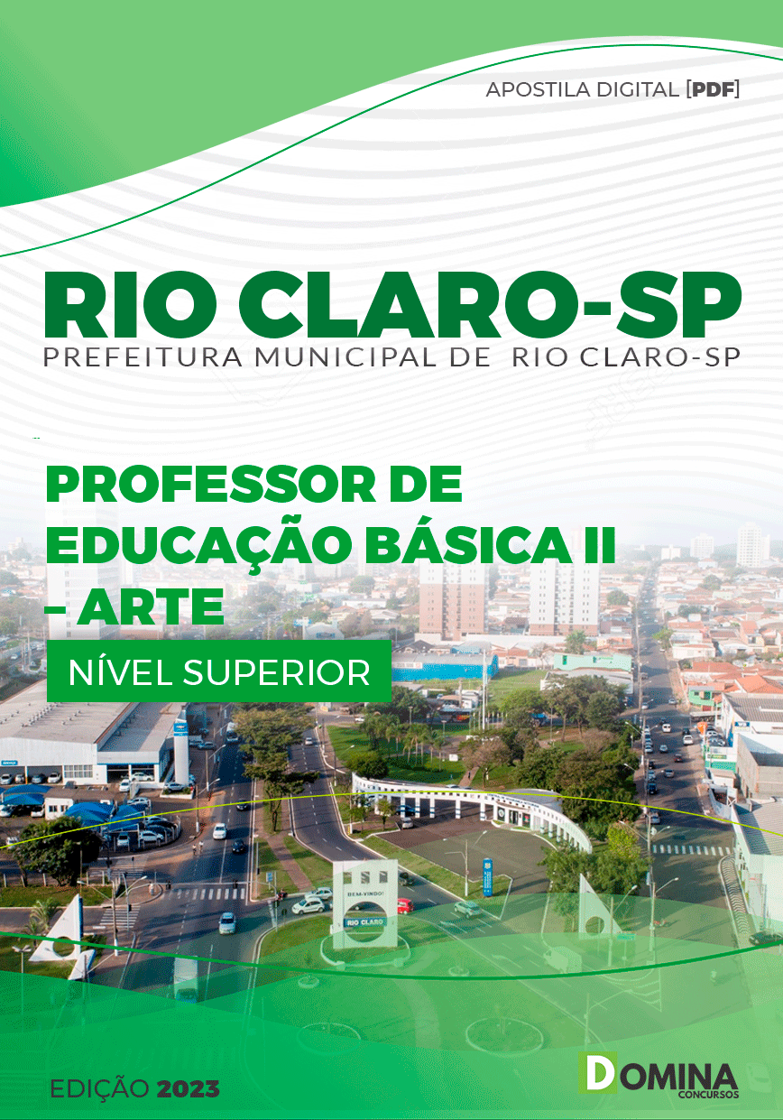 Pref Rio Claro SP 2023 Professor Educação Básica Arte