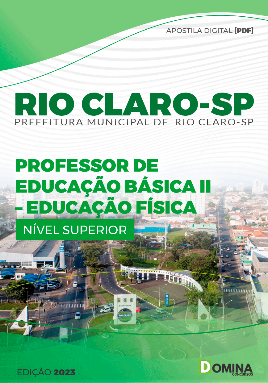 Pref Rio Claro SP 2023 Professor Educação Física