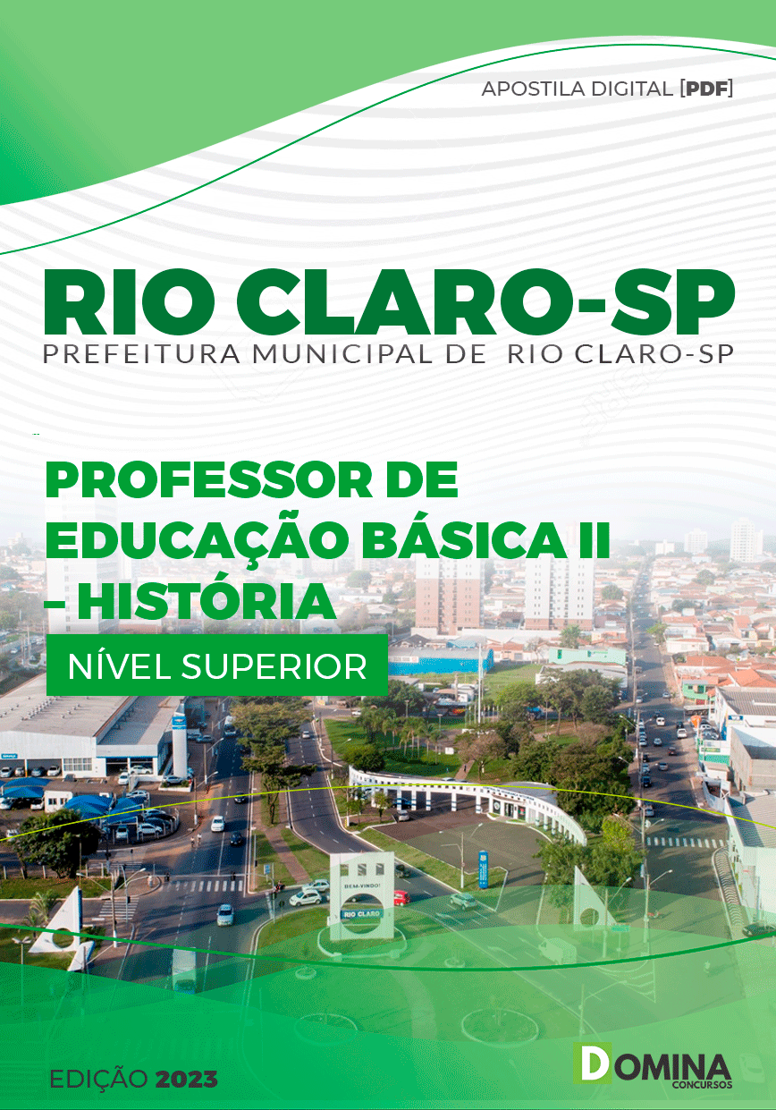 Pref Rio Claro SP 2023 Professor Educação Básica História