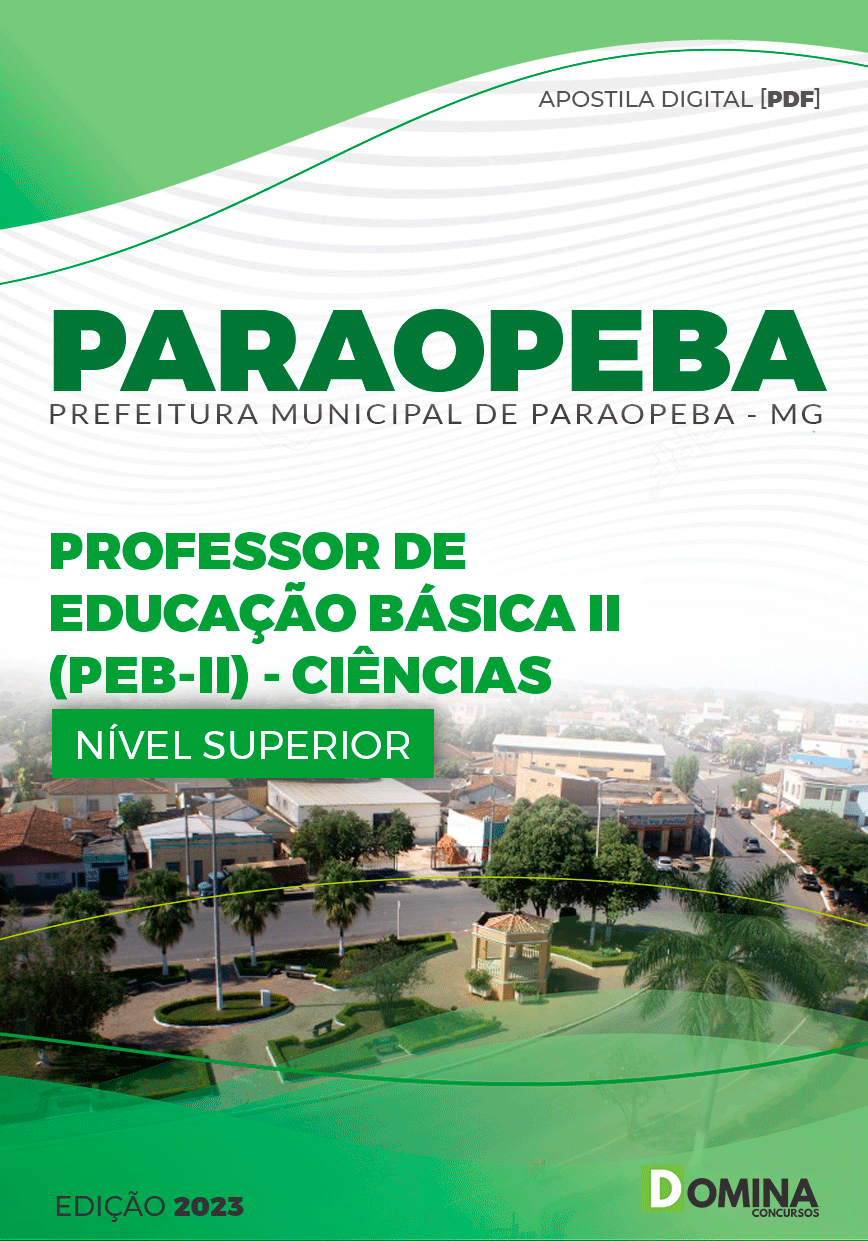 Pref Paraopeba MG 2023 Professor Educação Básica Ciências