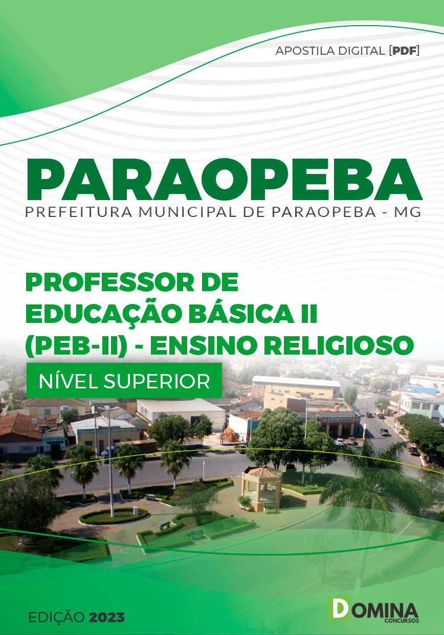 Pref Paraopeba MG 2023 Professor Ed Básica Ensino Religioso