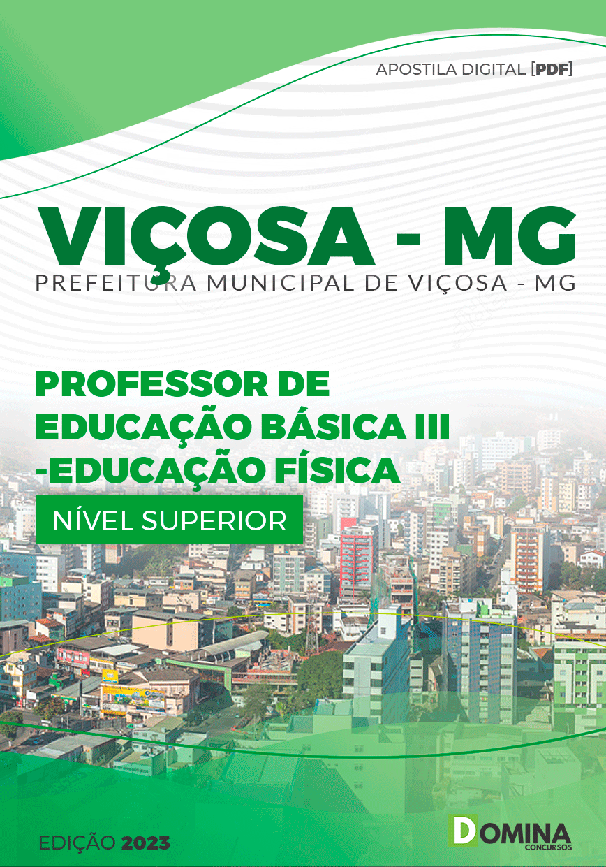 Apostila Pref Viçosa MG 2023 Professor Educação Física