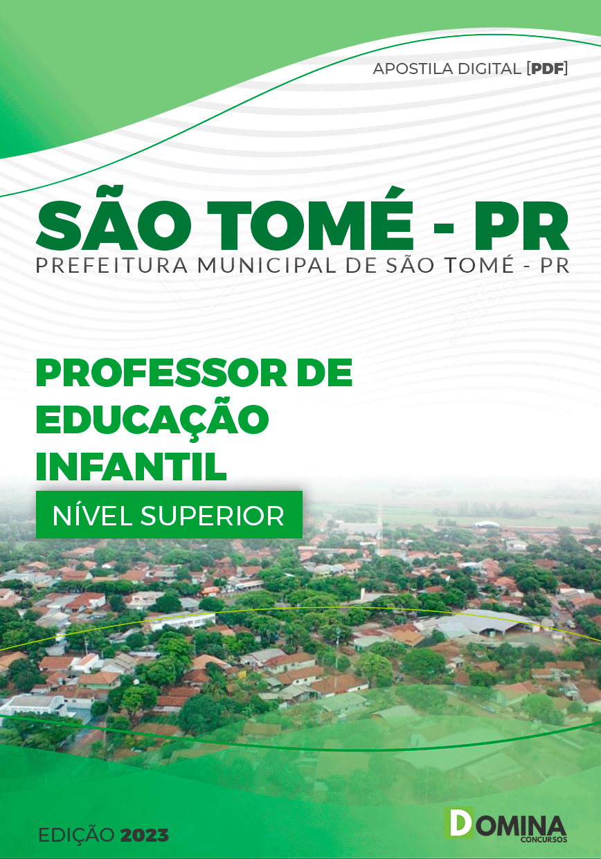 Apostila Pref São Tomé PR 2023 Professor Educação Infantil