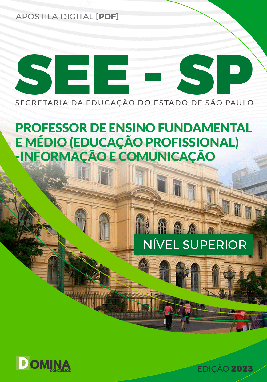 Apostila SEE SP 2023 Professor Educação Profissional Informação Comunicação