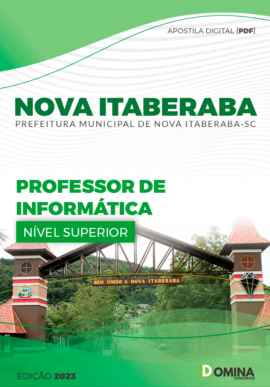 Apostila Pref Nova Itaberaba SC 2023 Professor Informática