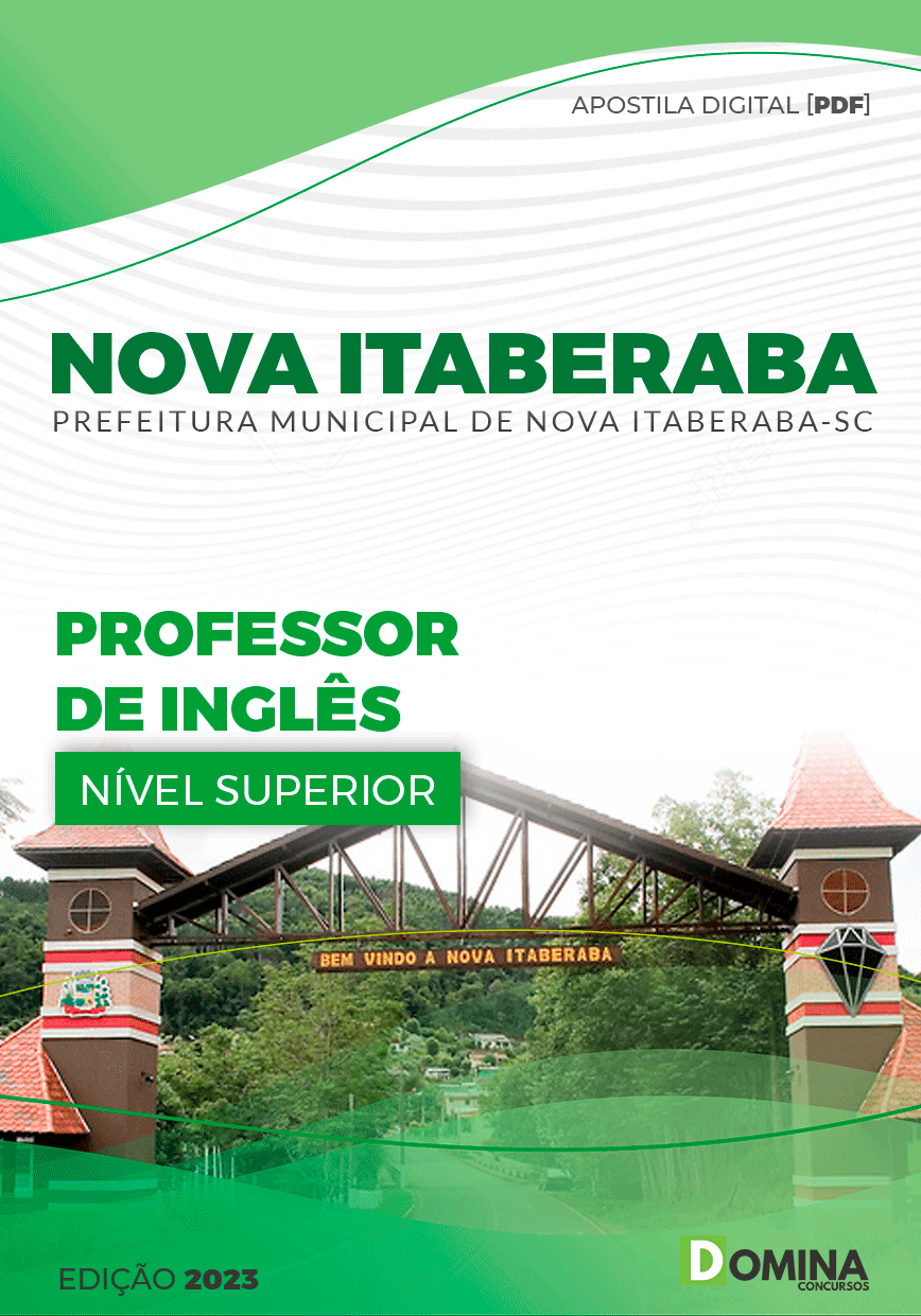 Apostila Pref Nova Itaberaba SC 2023 Professor Inglês