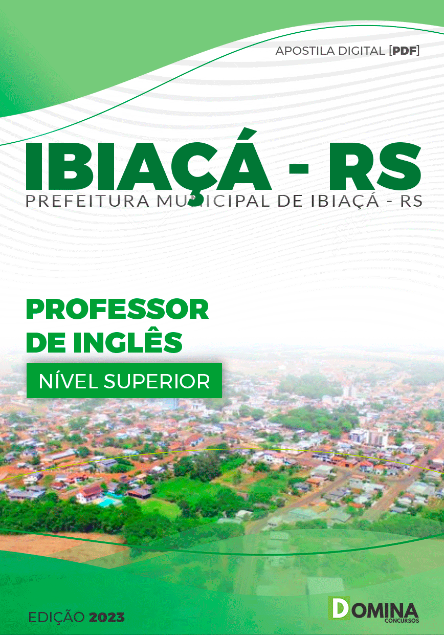 Apostila Concurso Pref Ibiaçá RS 2023 Professor Inglês