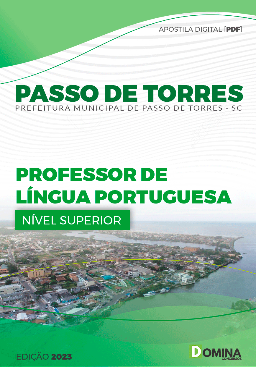 Pref Passo de Torres SC 2023 Professor Língua Portuguesa