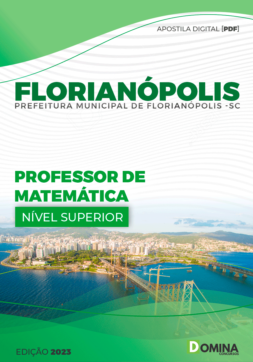 Apostila Pref Florianópolis SC 2023 Professor Matemática