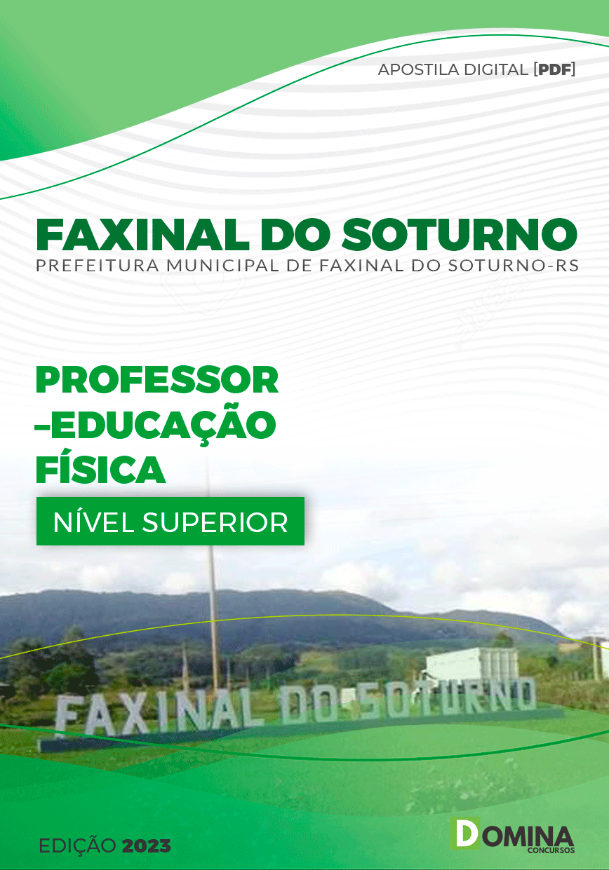 Apostila Pref Faxinal Soturno RS 2023 Professor Educação Física