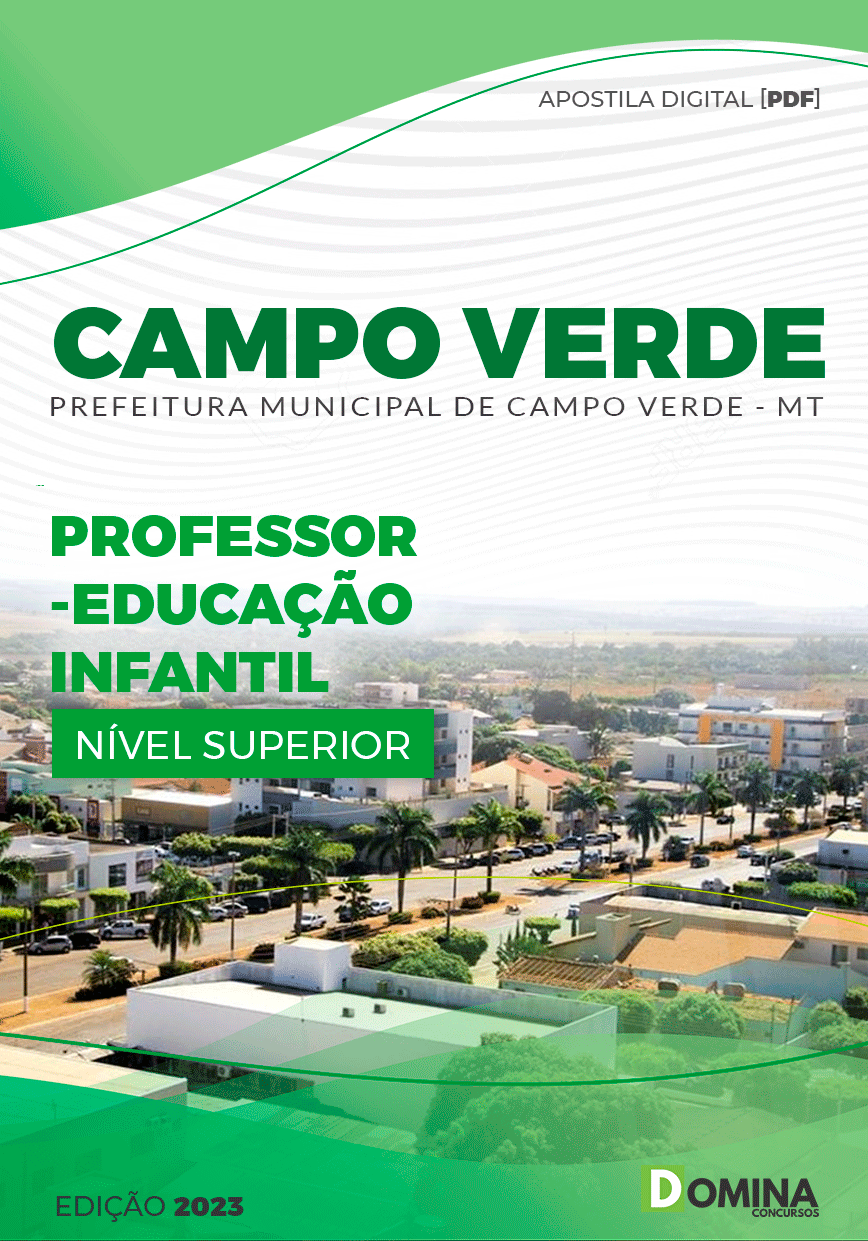 Apostila Pref Campo Verde MT 2023 Professor Educação Infantil