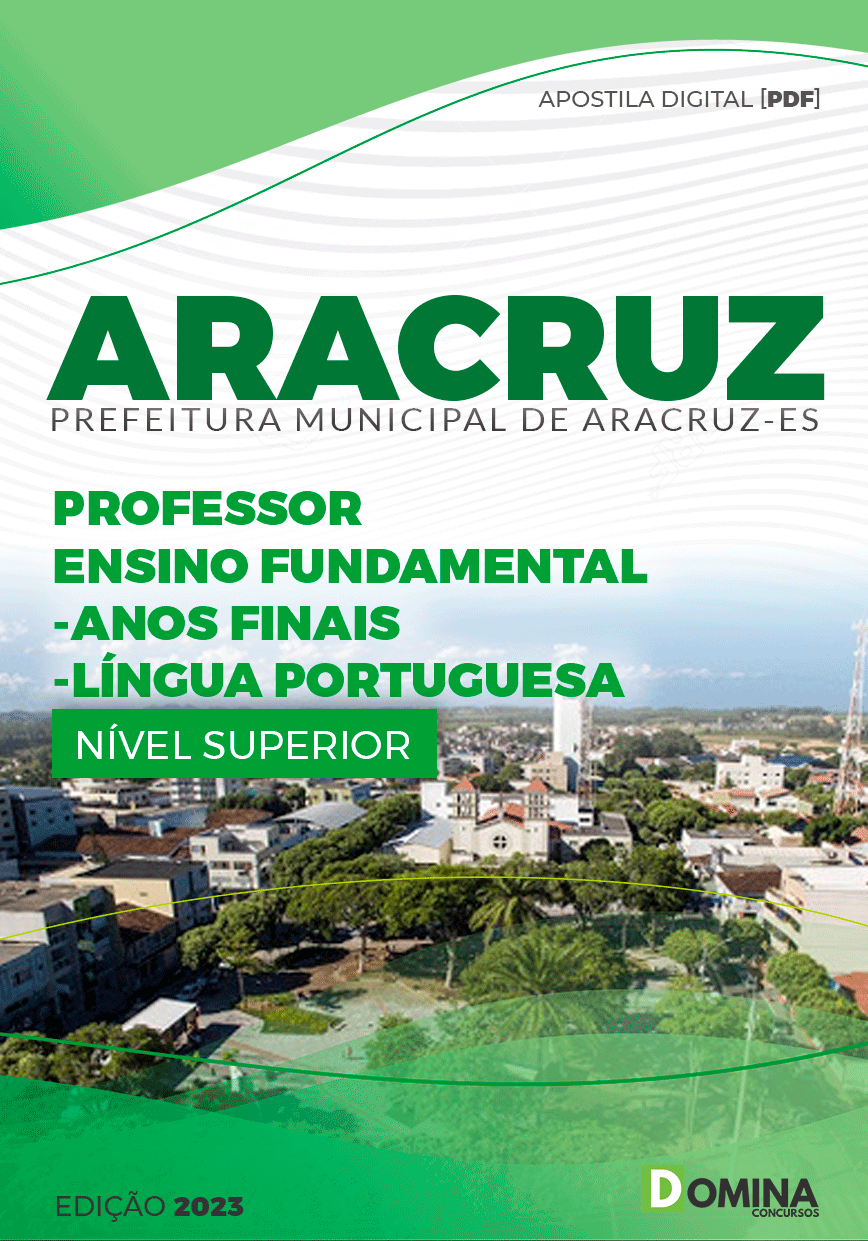Pref Aracruz ES 2023 Professor Anos Finais Língua Portuguesa