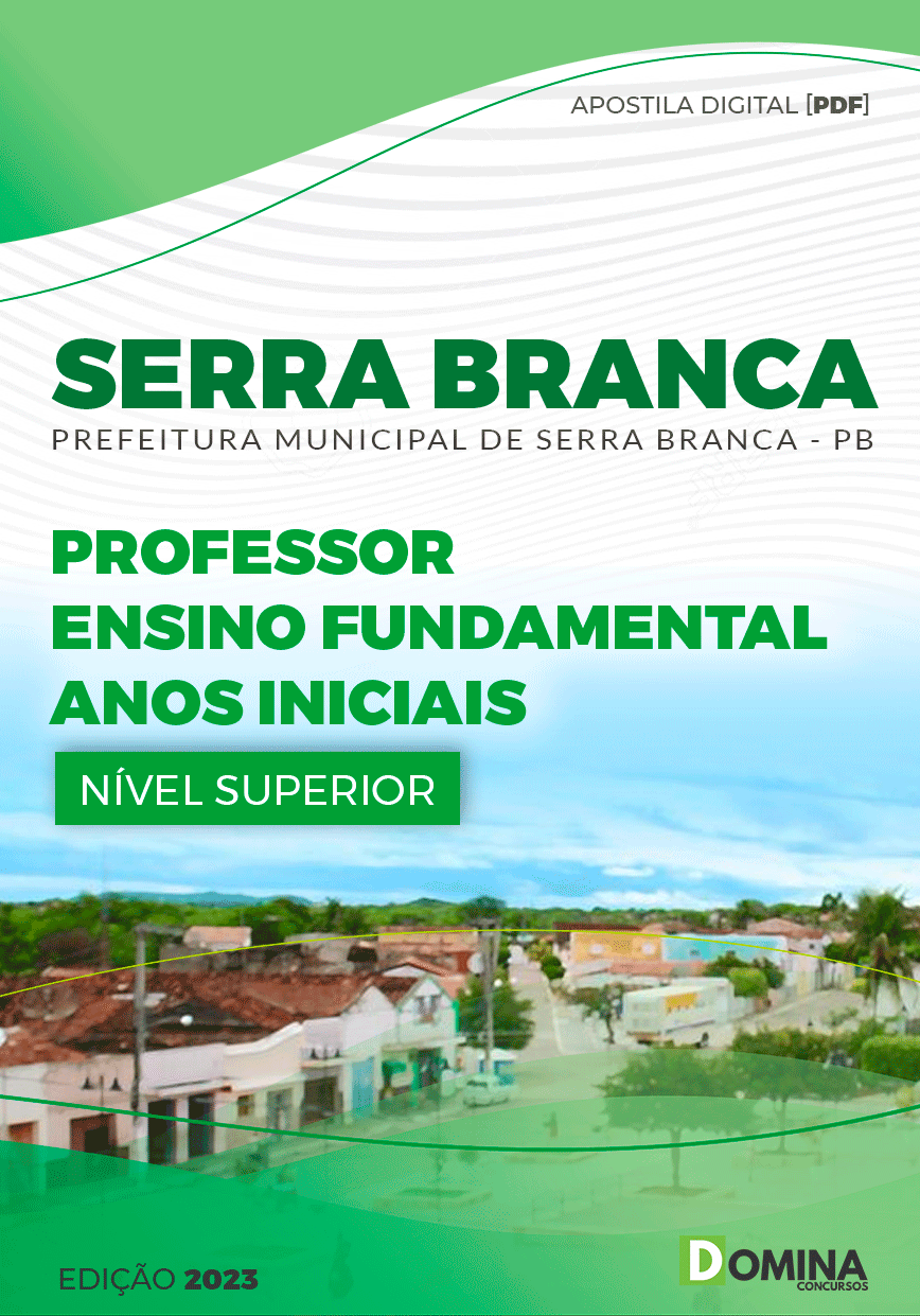 Apostila Pref Serra Branca PB 2023 Professor Anos Iniciais