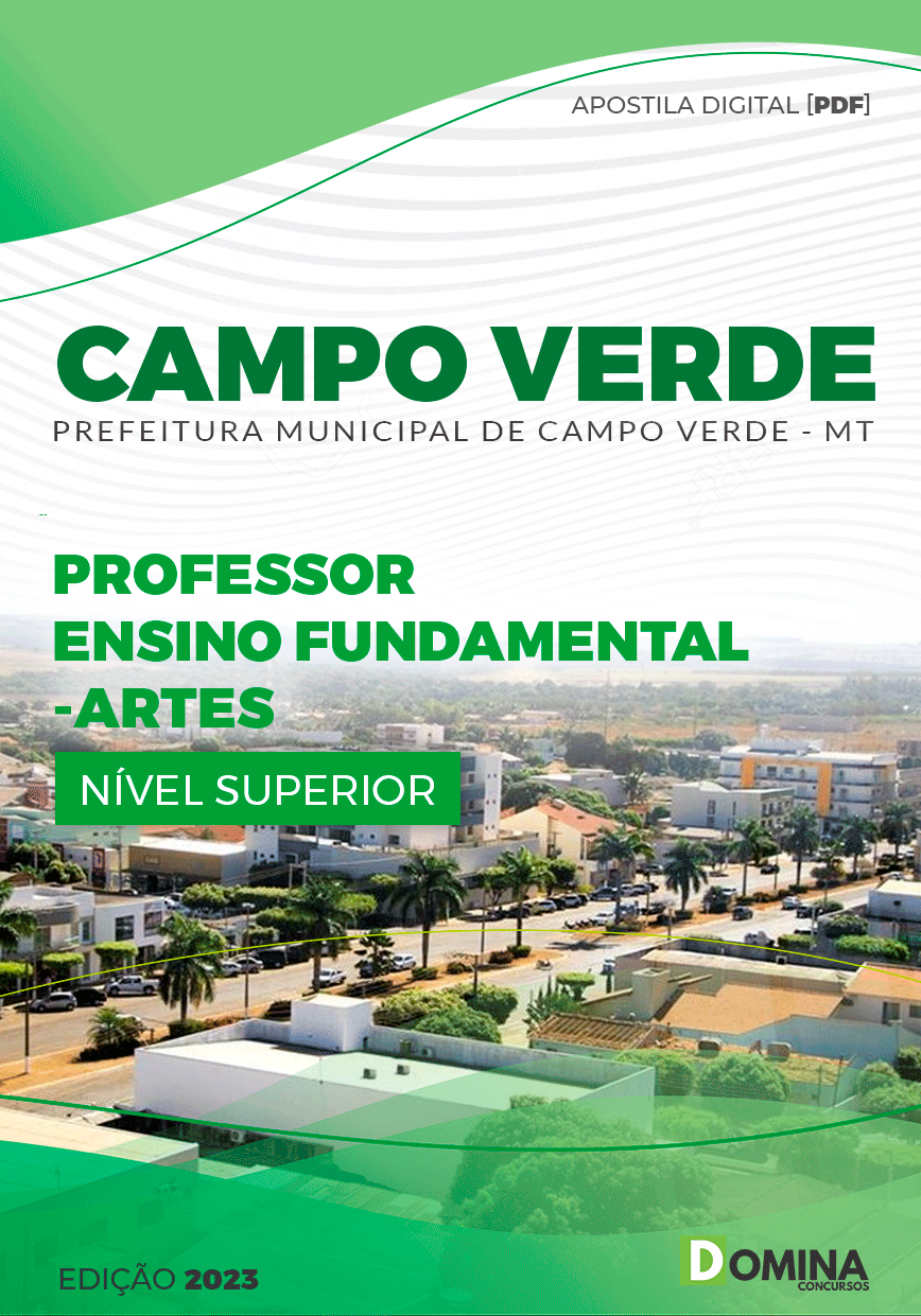 Apostila Pref Campo Verde MT 2023 Professor Ensino Fundamental Artes