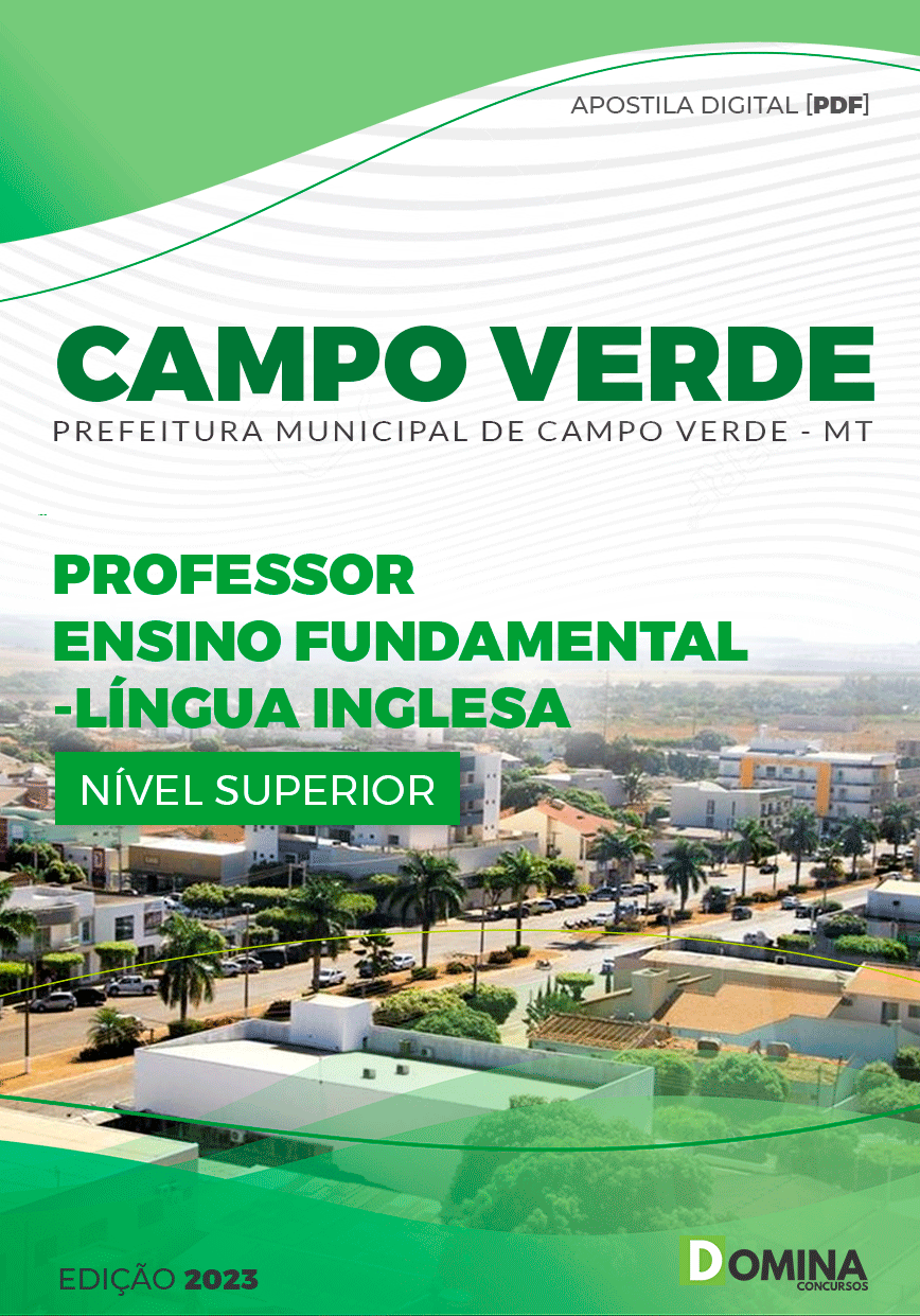 Apostila Pref Campo Verde MT 2023 Professor Língua Inglesa