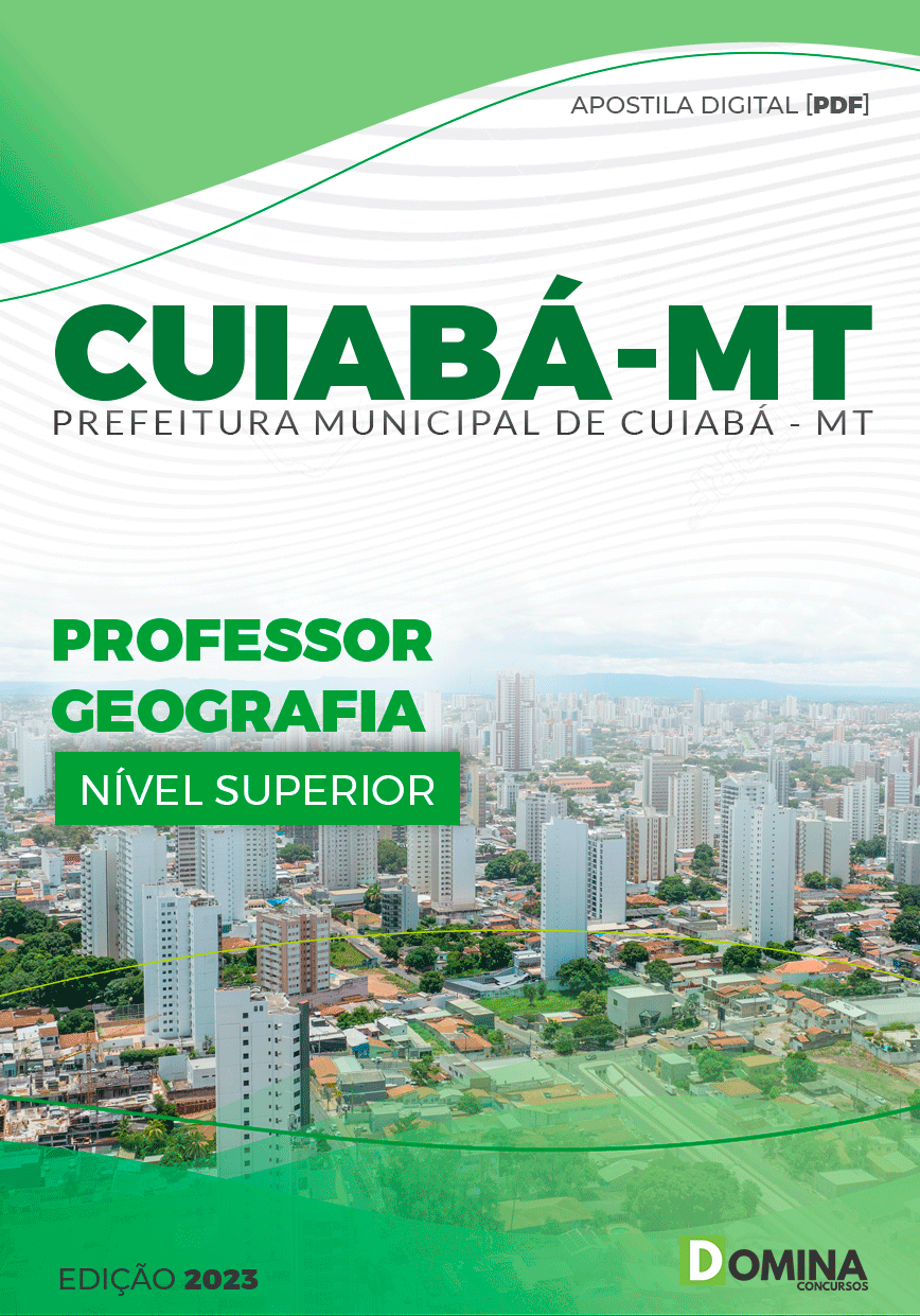 Apostila Pref Cuiabá MT 2023 Professor Geografia