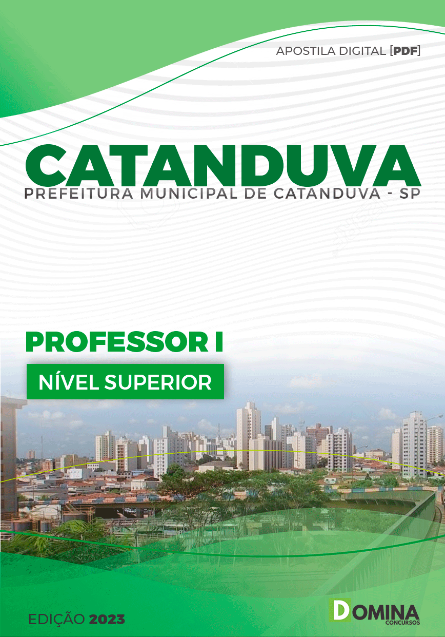 Apostila Pref Catanduva SP 2023 Professor I
