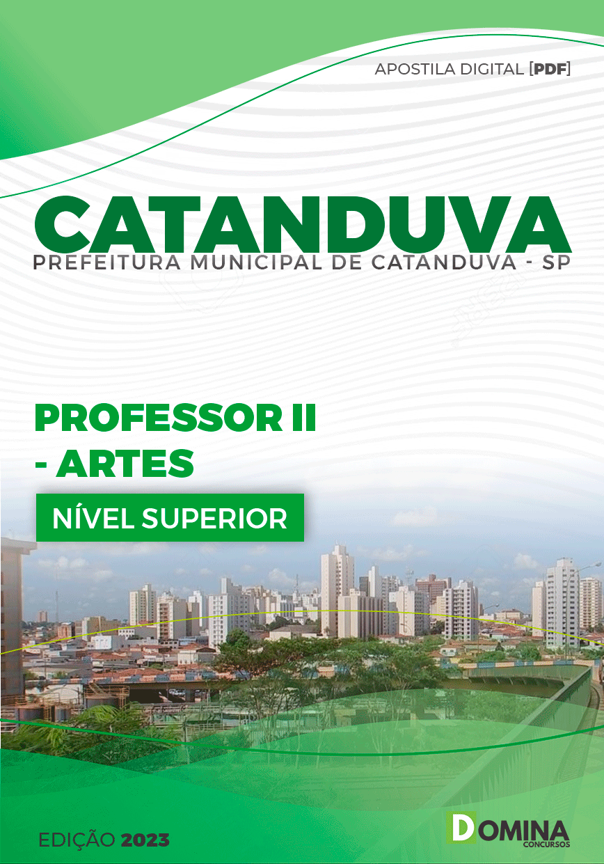 Apostila Pref Catanduva SP 2023 Professor II Artes