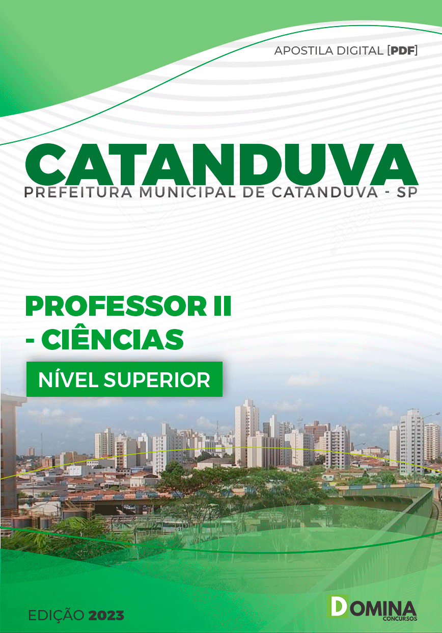 Apostila Pref Catanduva SP 2023 Professor II Ciências