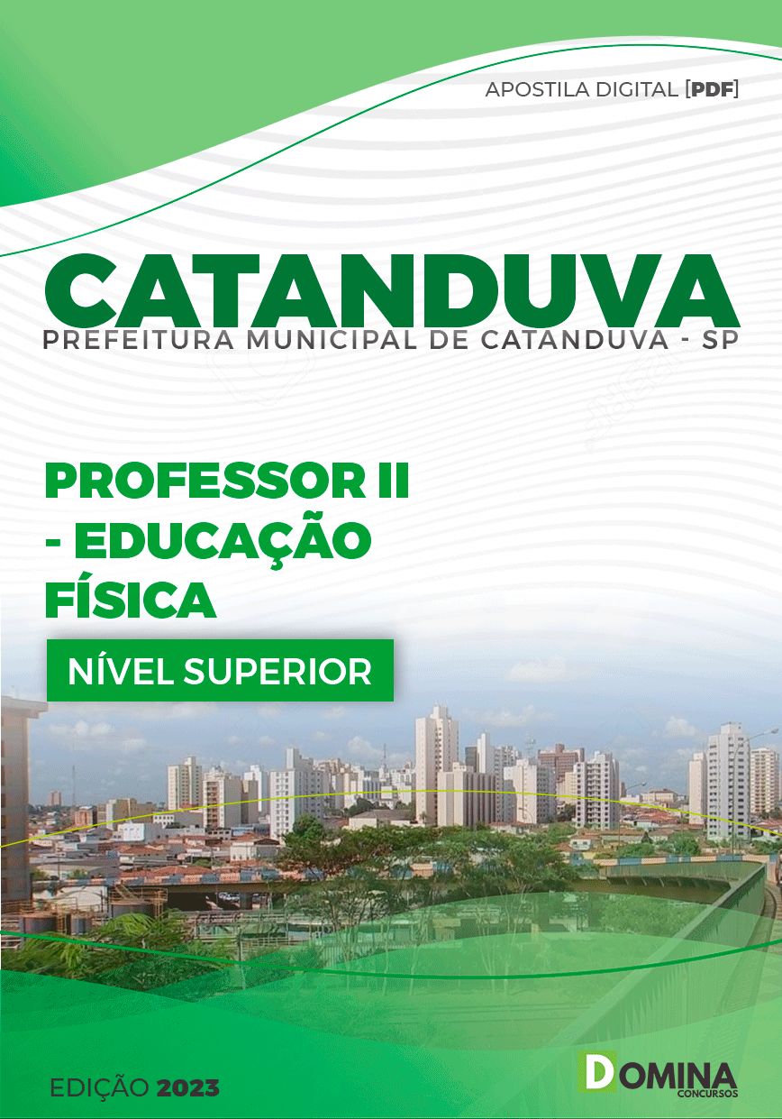 Apostila Pref Catanduva SP 2023 Professor II Educação Física