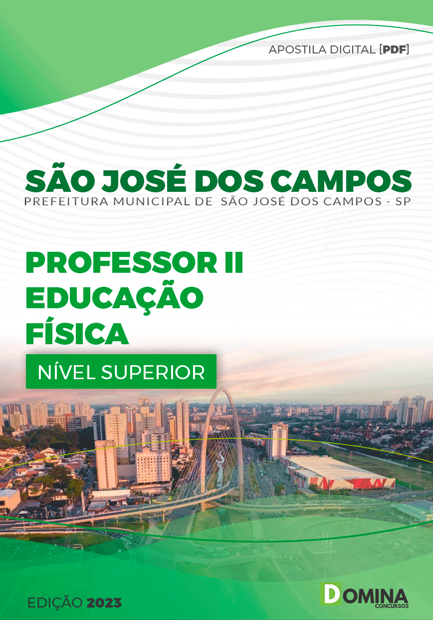 Apostila Pref São José dos Campos SP 2023 Professor II Educação Física