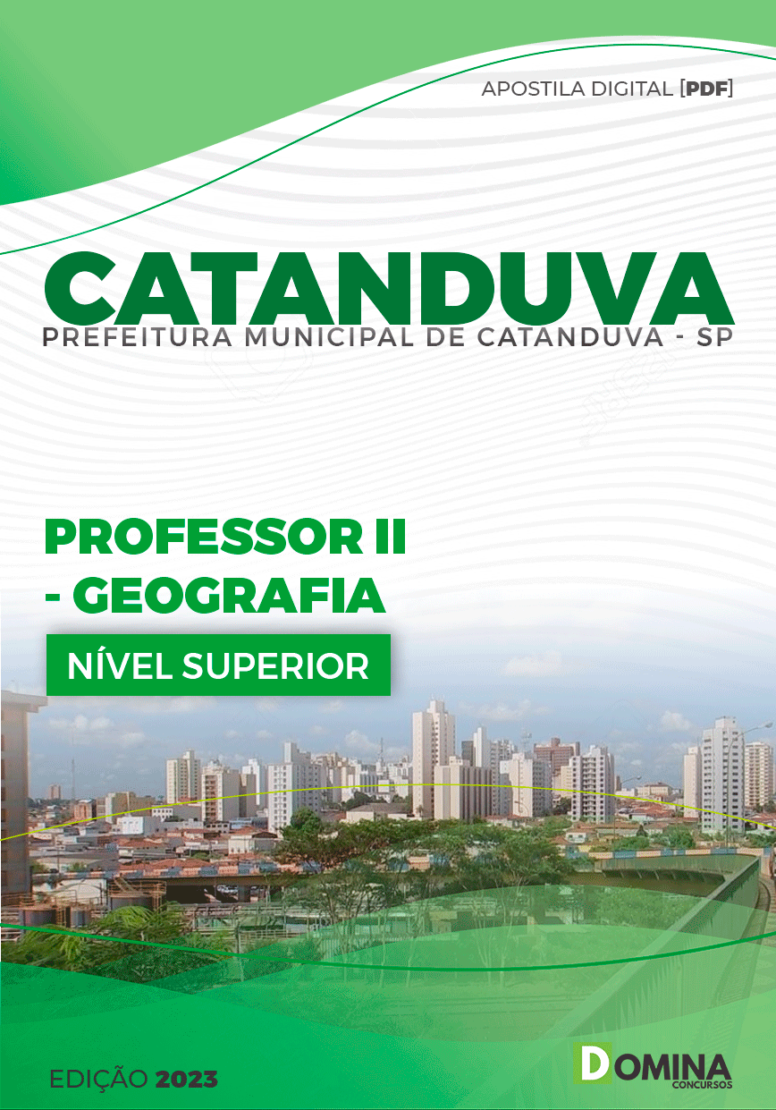 Apostila Pref Catanduva SP 2023 Professor II Geografia
