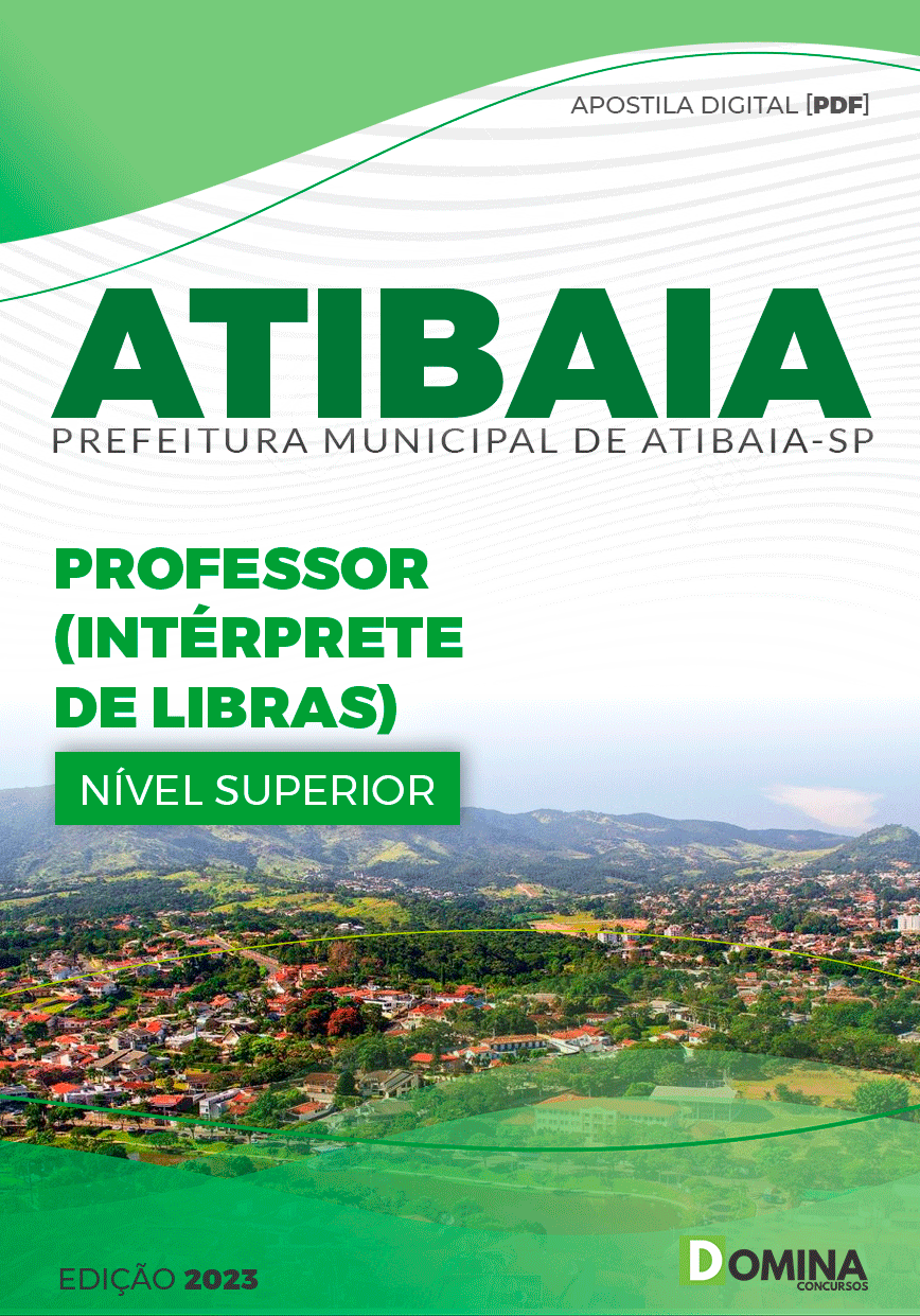 Apostila Concurso Pref Atibaia SP 2023 Professor Interprete Libras