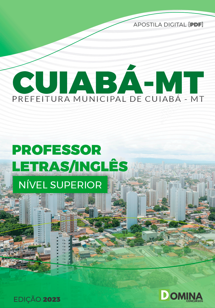 Apostila Pref Cuiabá MT 2023 Professor Letras Inglês