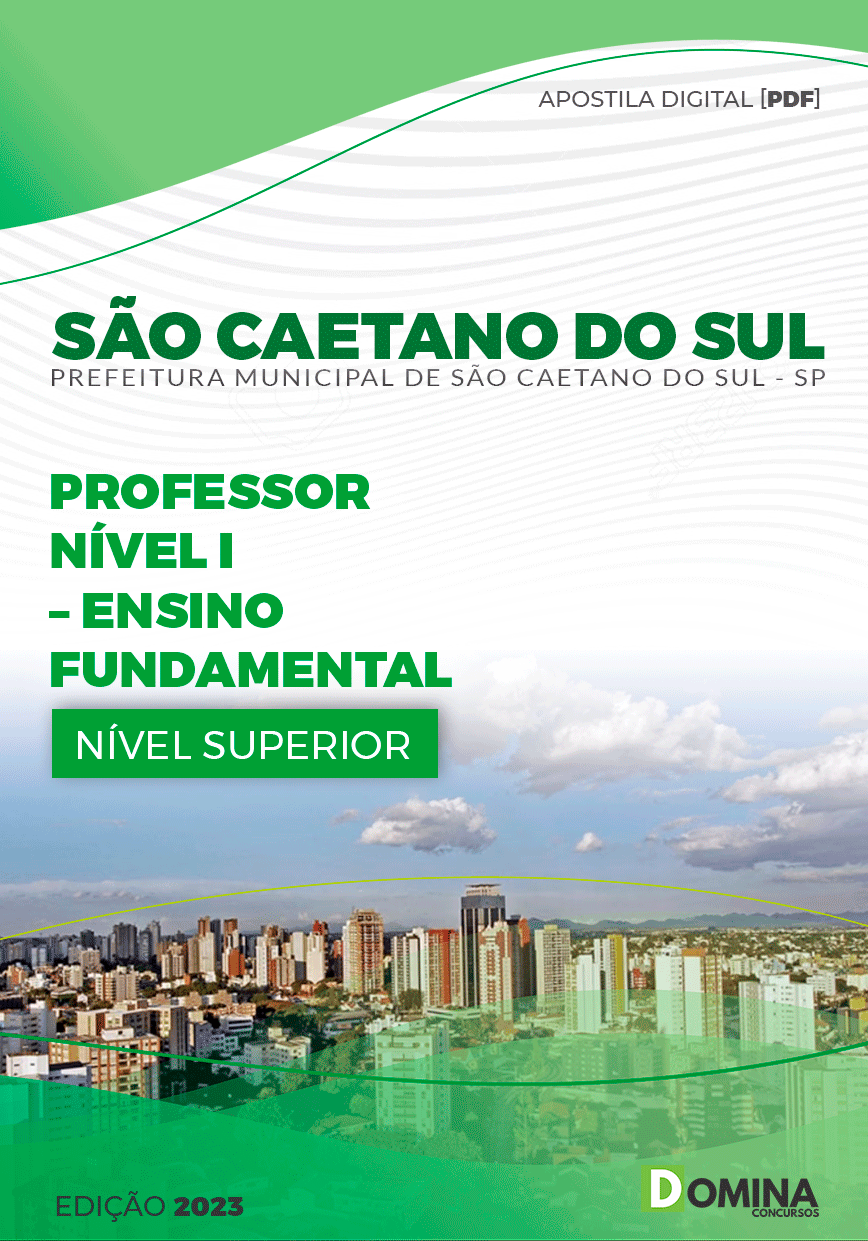 Apostila Pref São Caetano do Sul SP 2023 Professor I Ensino Fundamental