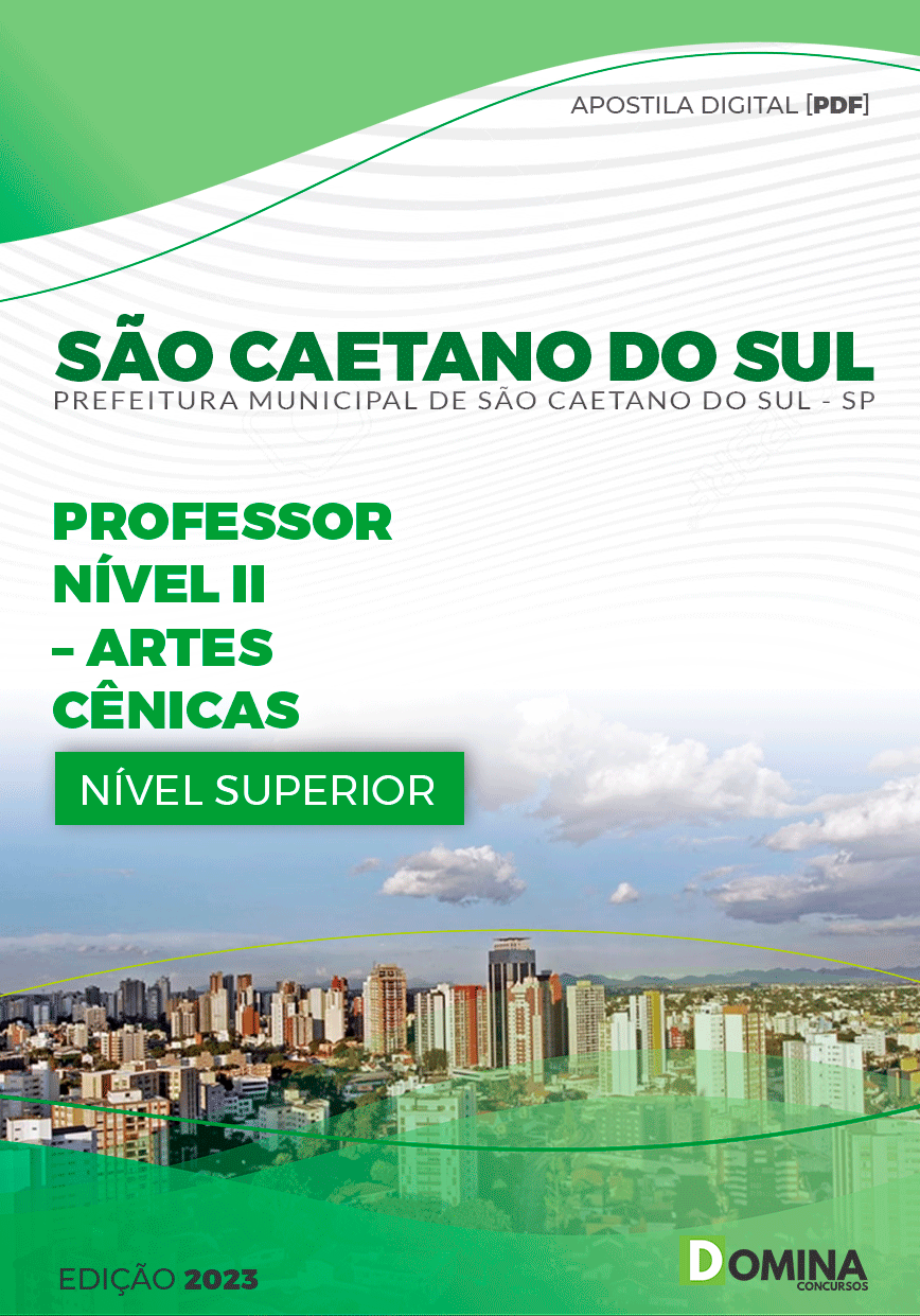 Apostila Pref São Caetano do Sul SP 2023 Professor II Arte Ciências