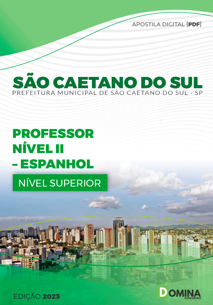 Apostila Pref São Caetano do Sul SP 2023 Professor II Espanhol
