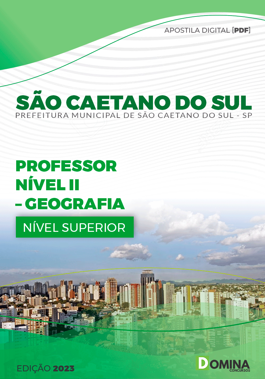 Apostila Pref São Caetano do Sul SP 2023 Professor II Geografia